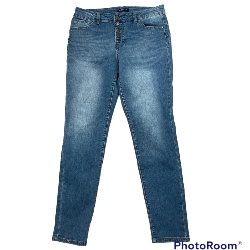 d. Jeans button fly denim jeans high waisted ankle jean Size 10